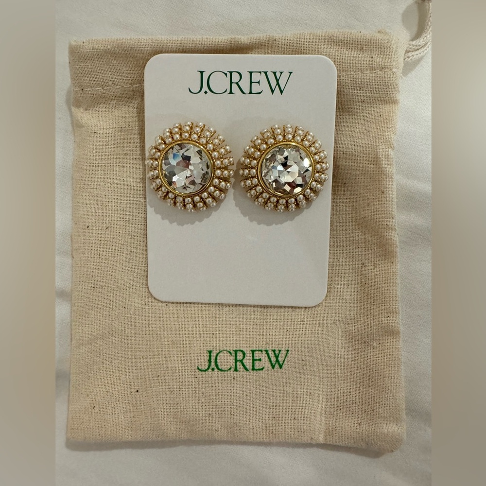 J.Crew Pearl Sparkle Earrings